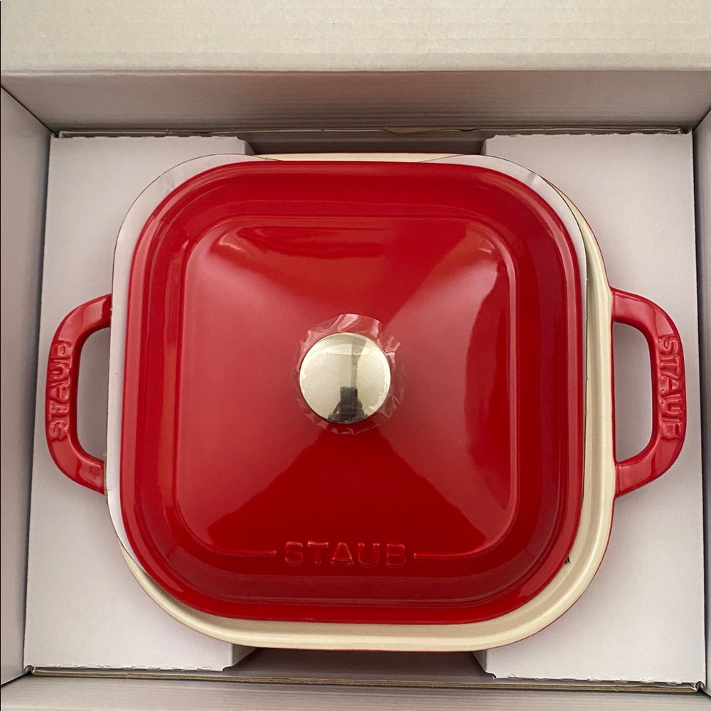 Staub ® Cherry 9" Square Covered Baker - Picture 4 of 4